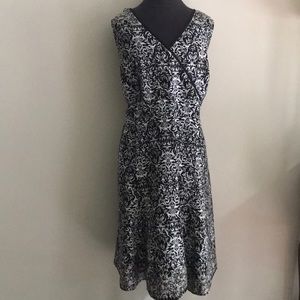 Patterned linen dress